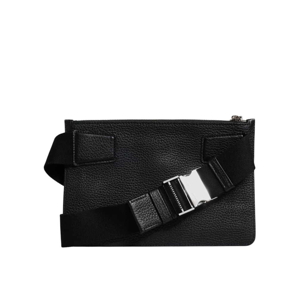 Dolce & Gabbana Black Leather Belt Bag