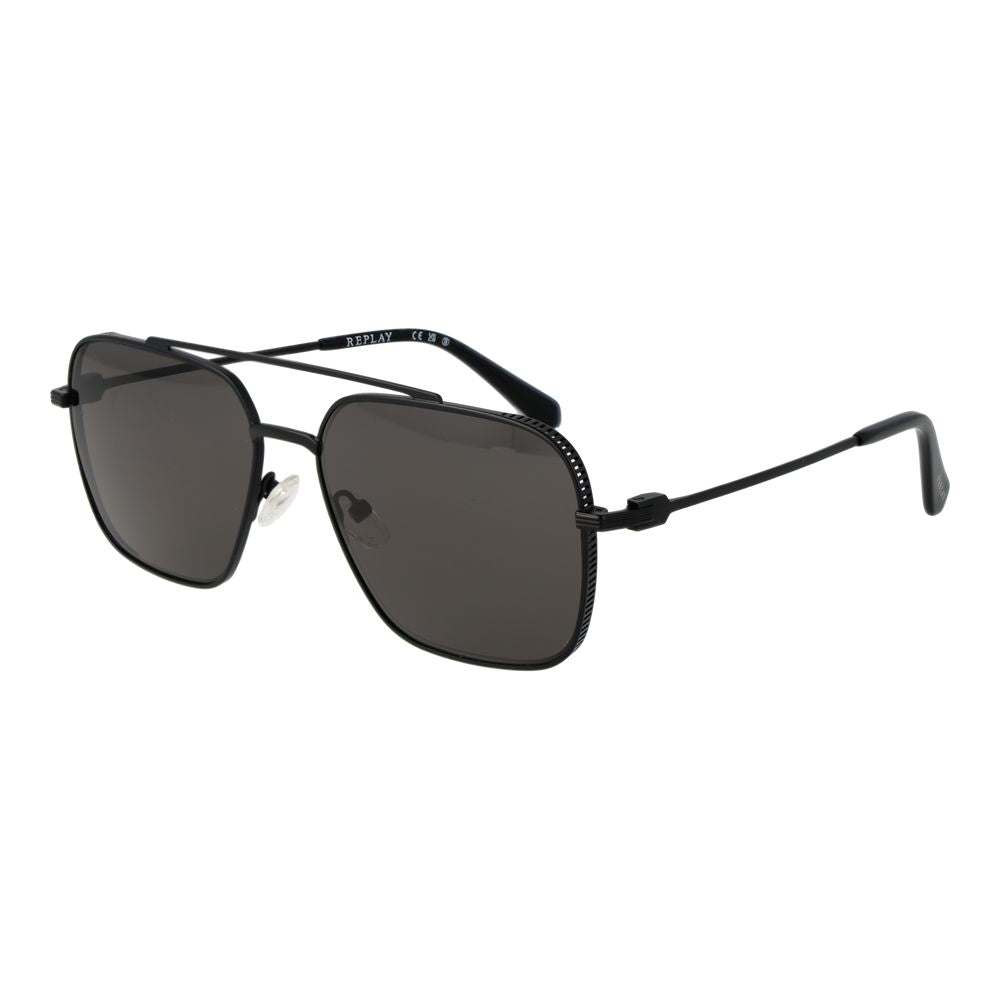 Replay Black Metal Sunglasses