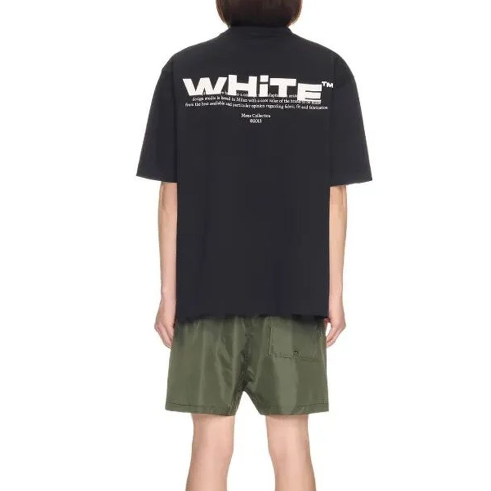 Off-White Black Cotton T-Shirt
