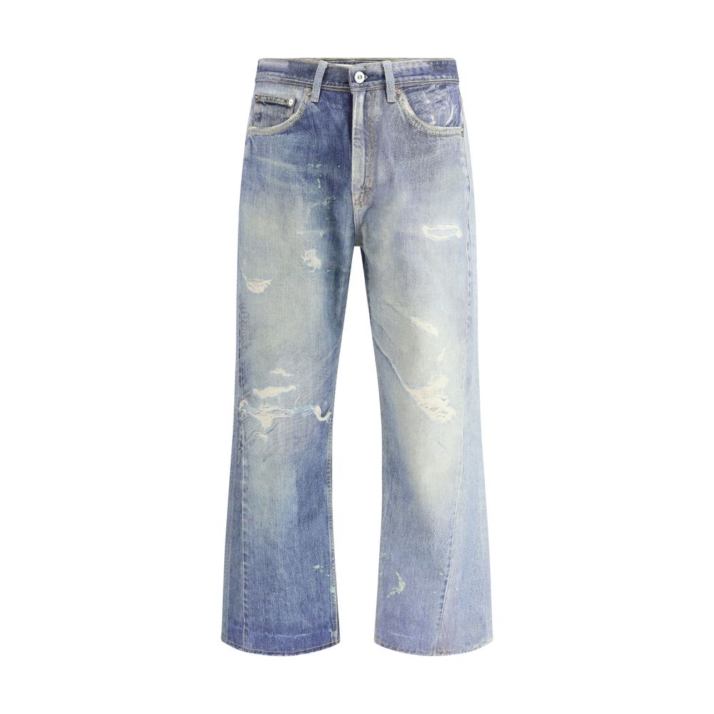 Our Legacy Light Blue Cotton Relaxed Fit Jeans