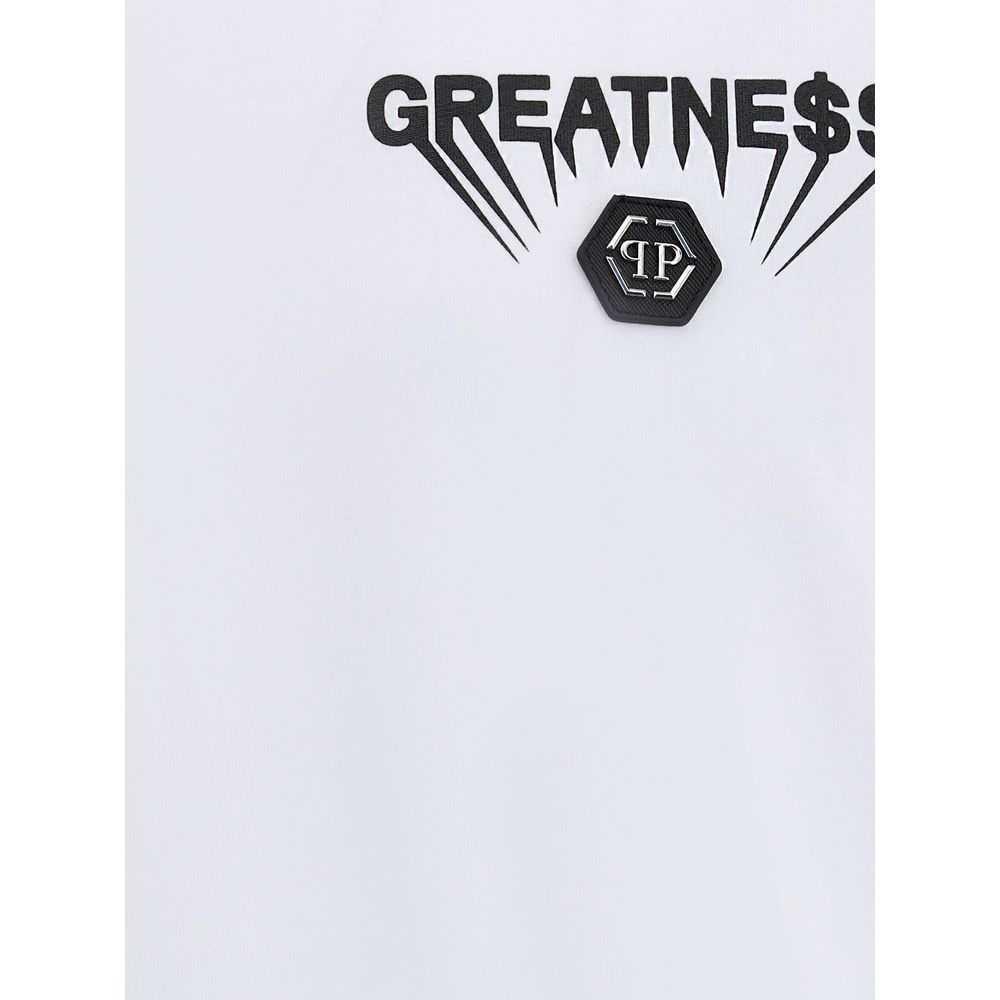 Philipp Plein White Cotton T-Shirt