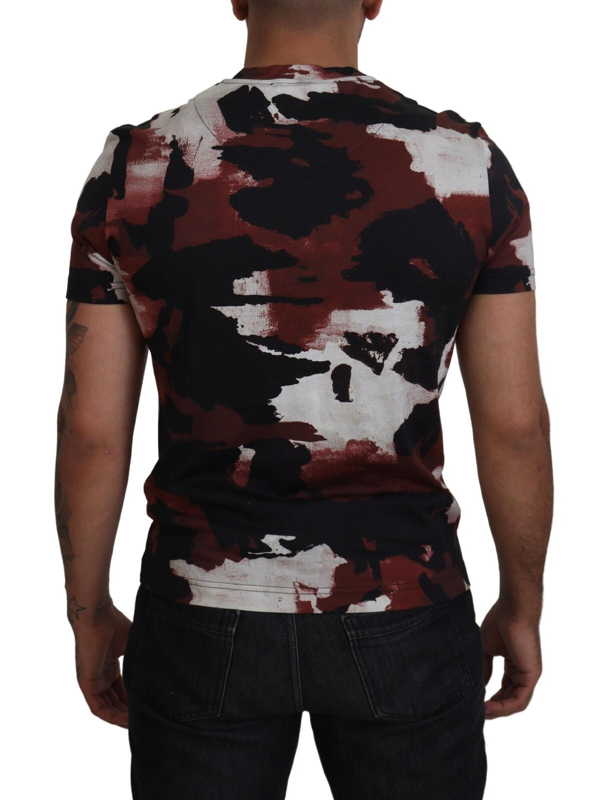 Dolce & Gabbana Multicolor Tie Dye Cotton Crew Neck T-shirt