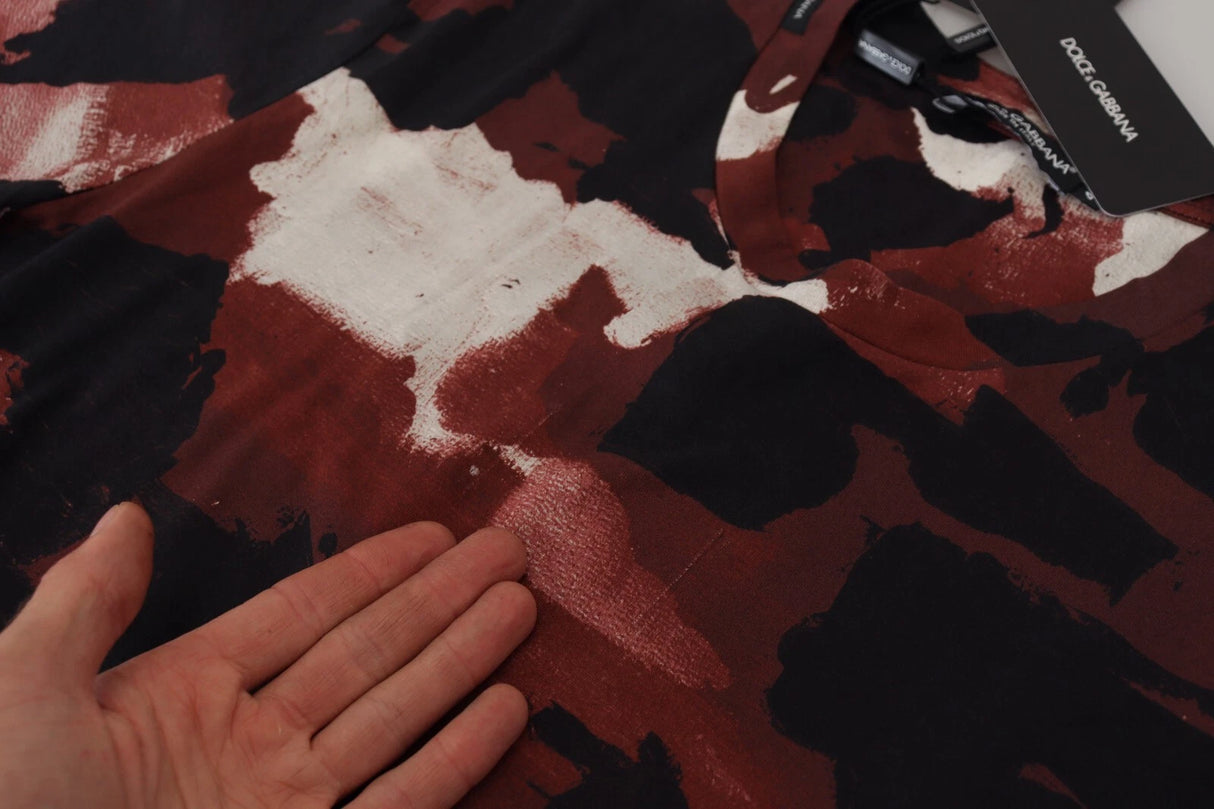 Dolce & Gabbana Multicolor Tie Dye Cotton Crew Neck T-shirt