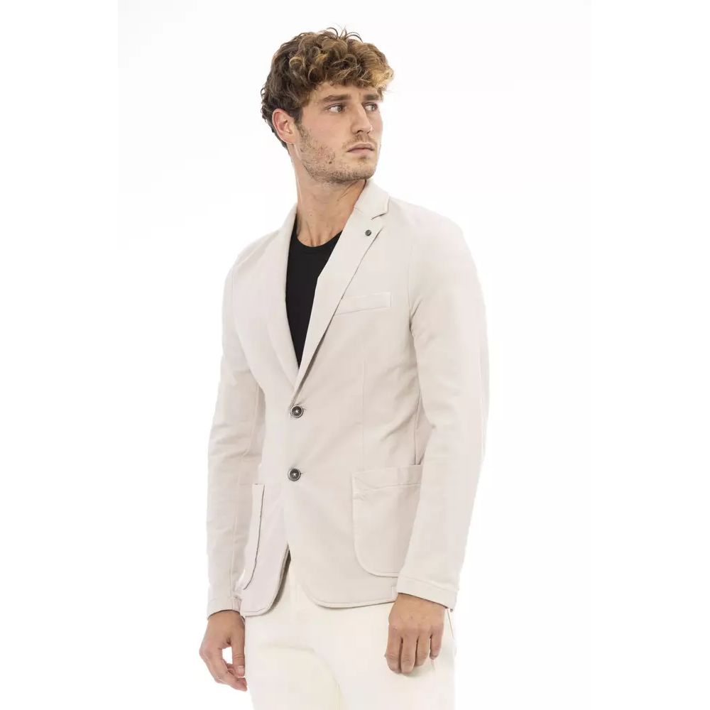 Distretto12 Beige Cotton Blazer