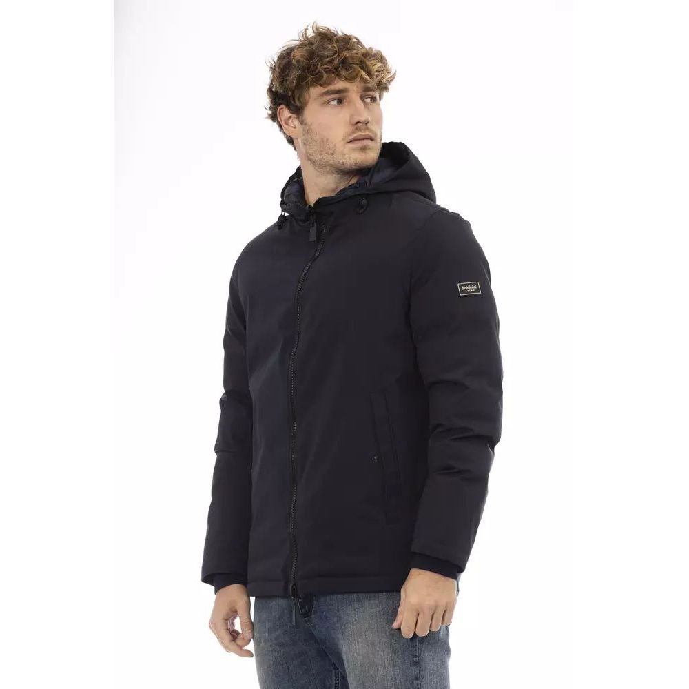 Baldinini Trend Blue Polyester Shell Jacket