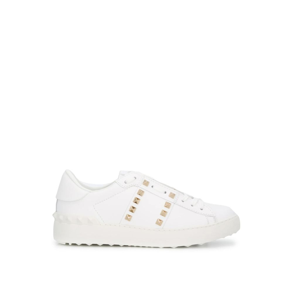 Valentino Garavani White Leather Low Top Sneakers