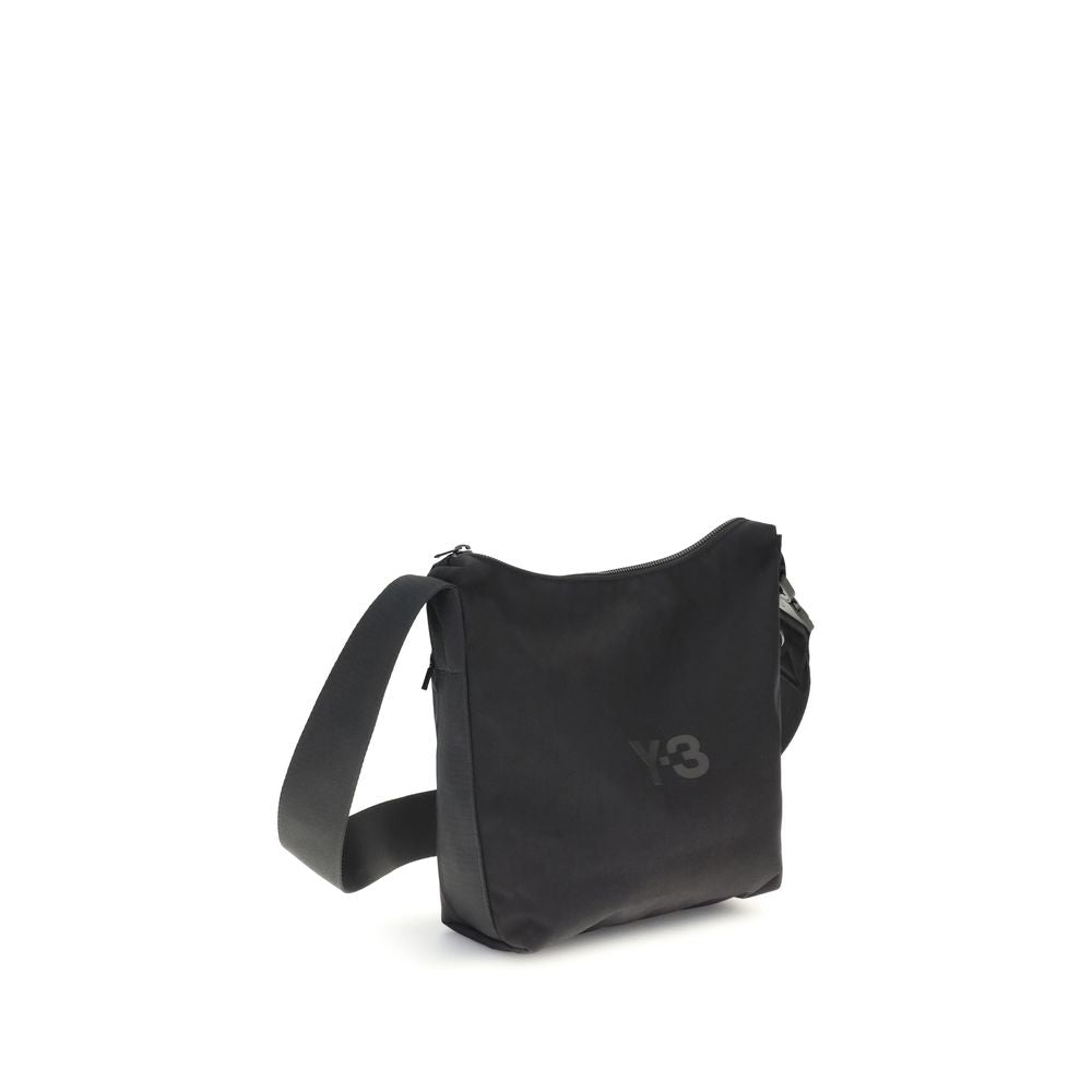 Y-3 Black Polyester Shoulder Bag