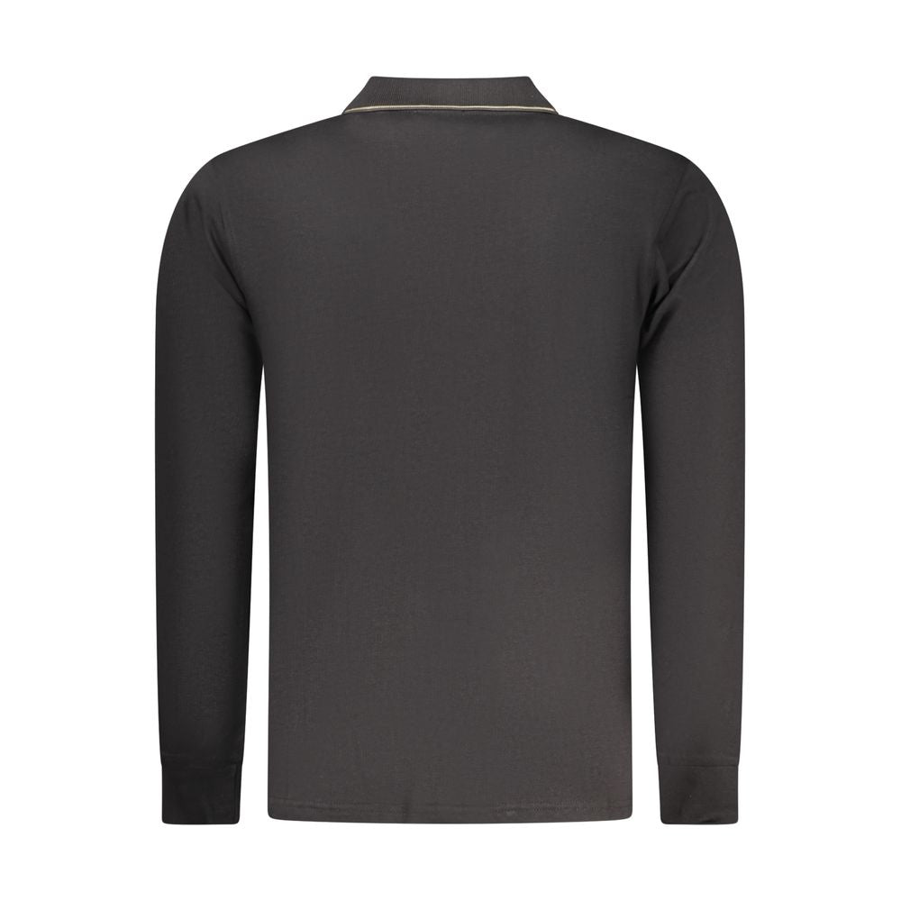 Coveri Moving Black Cotton Mens Polo Shirt