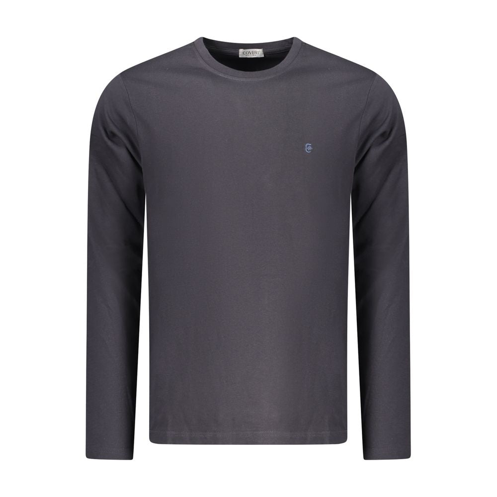 Coveri Moving Blue Cotton Men T-Shirt