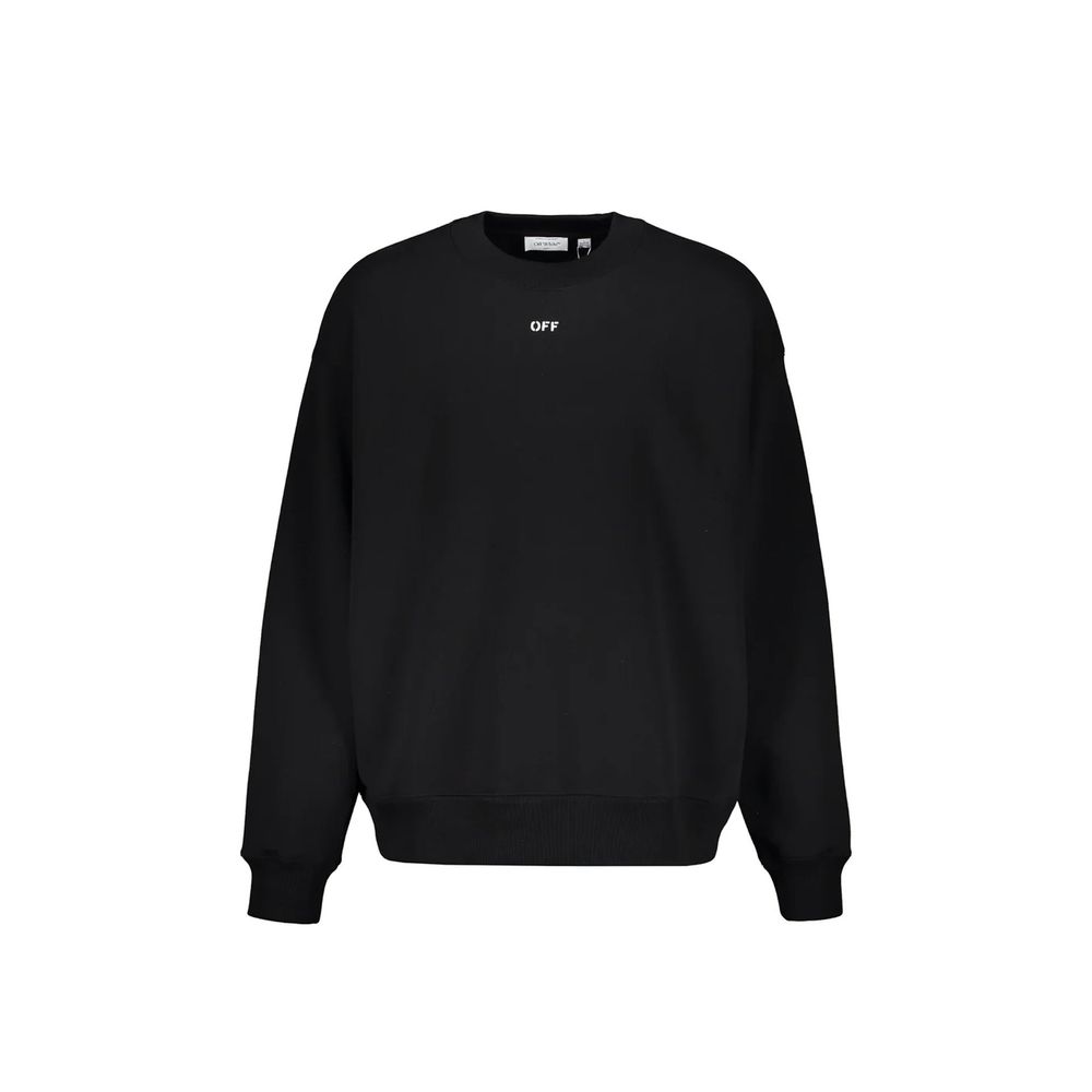 Off-White Black Cotton Sweatshirt