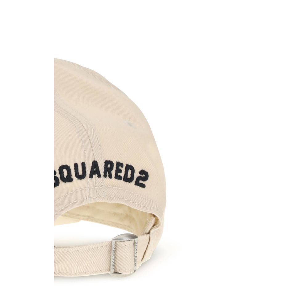 Dsquared² Cream Cotton Cap (Baseball Hat)