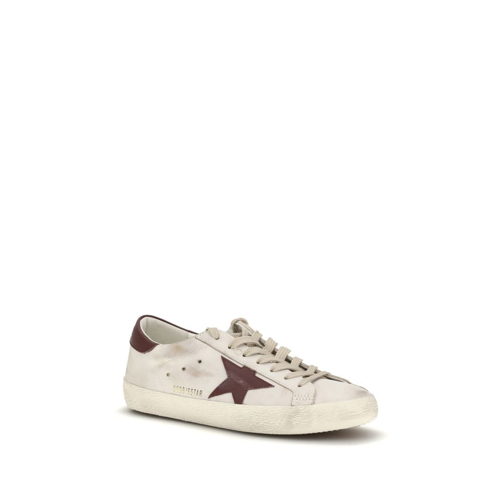 Golden Goose White Calf Leather Bos Taurus Sneakers