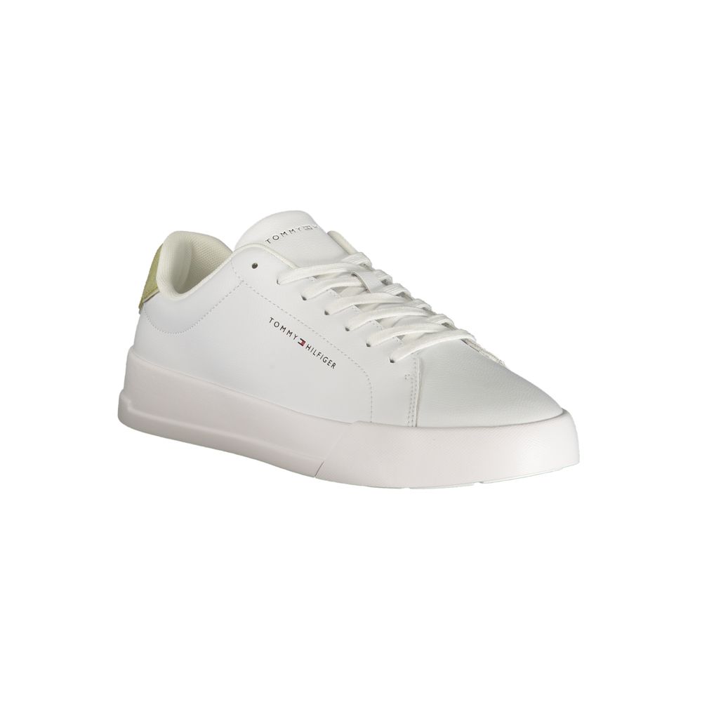 Tommy Hilfiger Bianco Polyurethane Men Sneaker