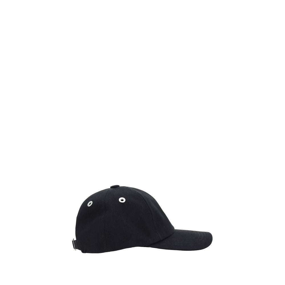 Ami Paris Black Cotton Cap (Baseball Hat)