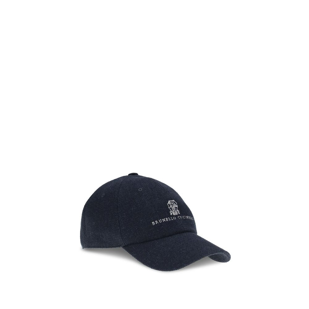 Brunello Cucinelli Bicolor Silk Cap (Baseball Hat)