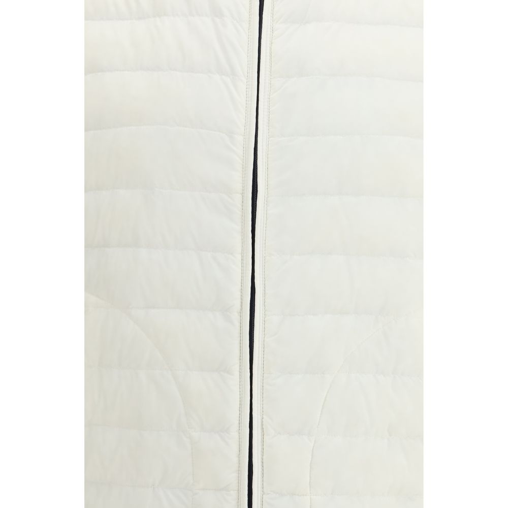 Herno White Polyamide Sleveless Jacket