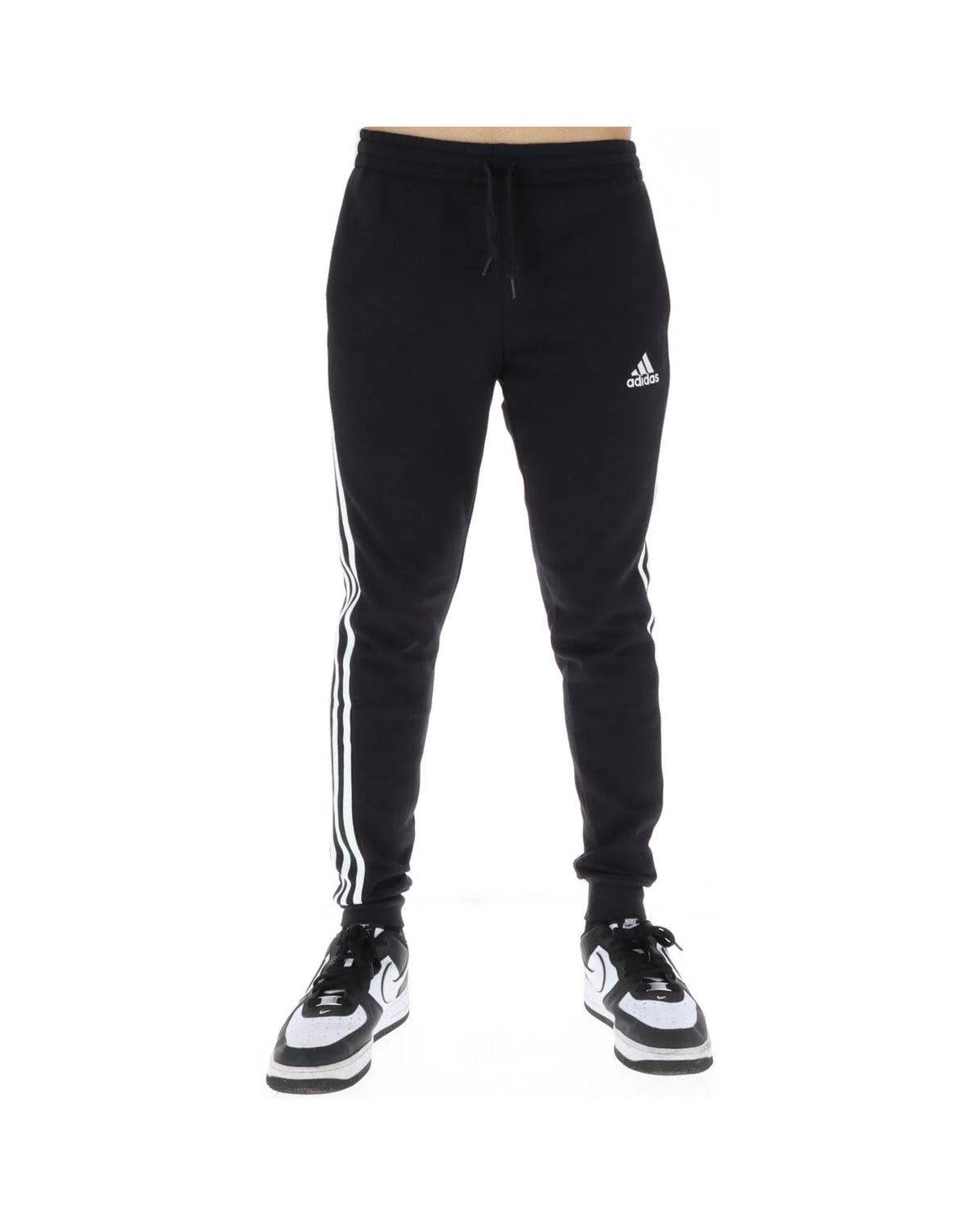 Adidas Black Cotton Athletic Pants