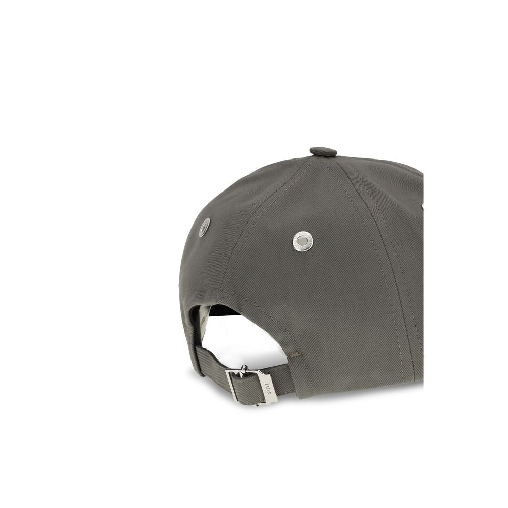 Ami Paris Gray Cotton Cap (Baseball Hat)