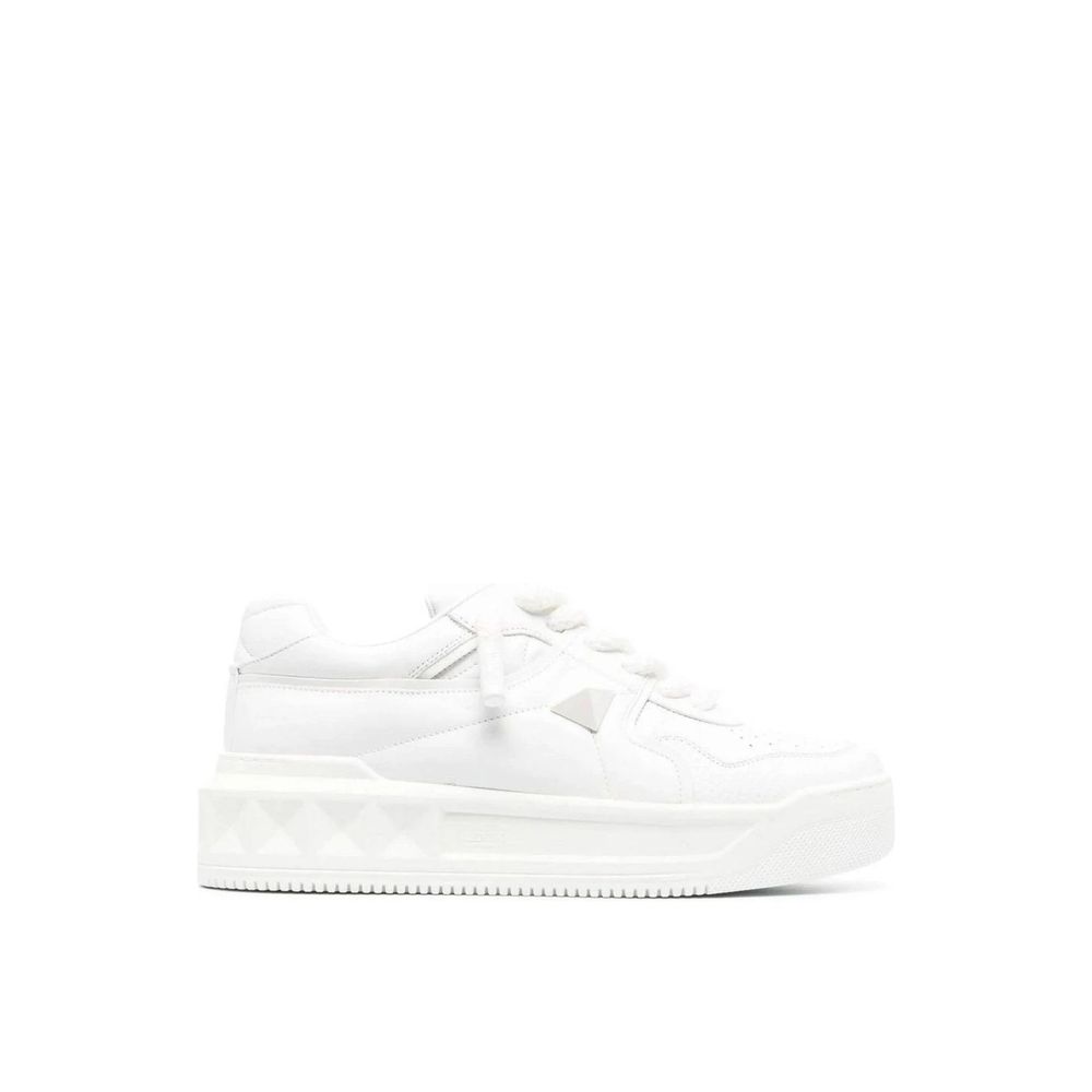 Valentino Garavani White Leather Low Top Sneakers