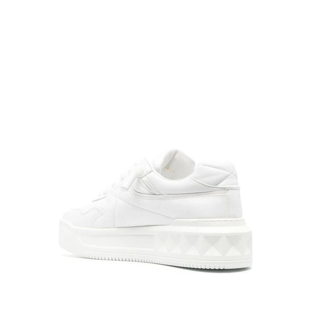Valentino Garavani White Leather Low Top Sneakers