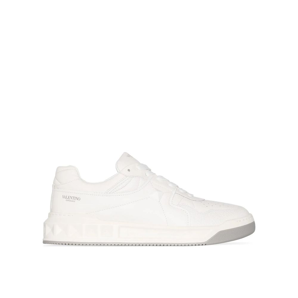 Valentino Garavani White Leather Low Top Sneakers
