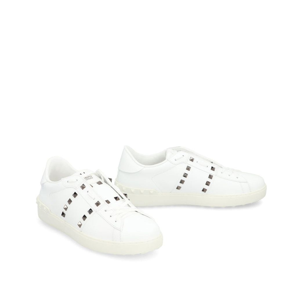 Valentino Garavani White Leather Low Top Sneakers