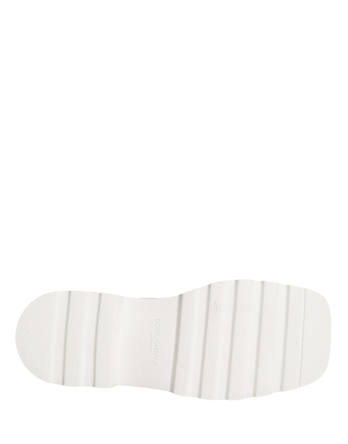 Dolce & Gabbana White Leather Chunky Sole Derby Shoes