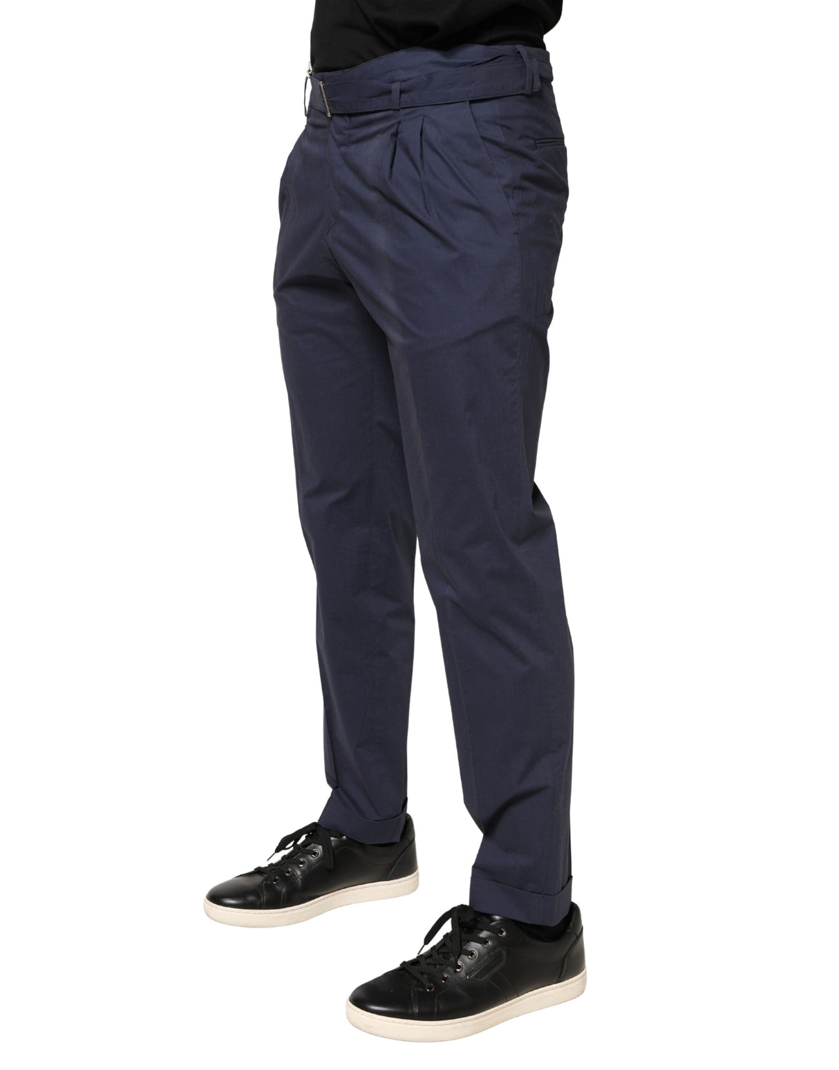 Briglia 1949 DarkBlue Wool Straight Formal Dress Trouser Pants