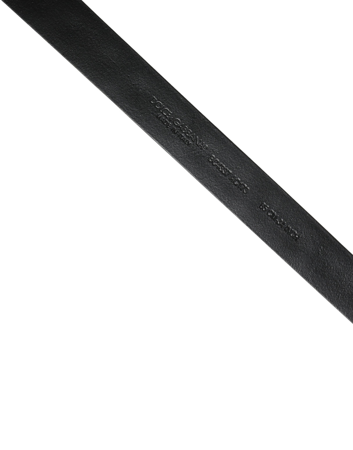 Dolce & Gabbana Black Leather Studded Silver Tone Buckle Belt