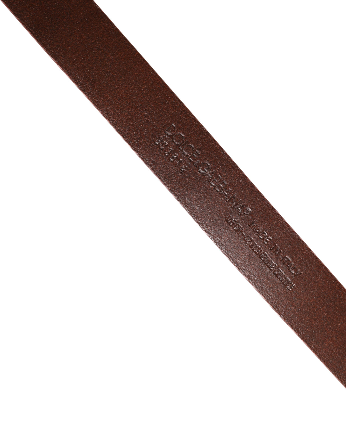 Dolce & Gabbana Red Leather Gold Tone Metal Buckle Men Belt