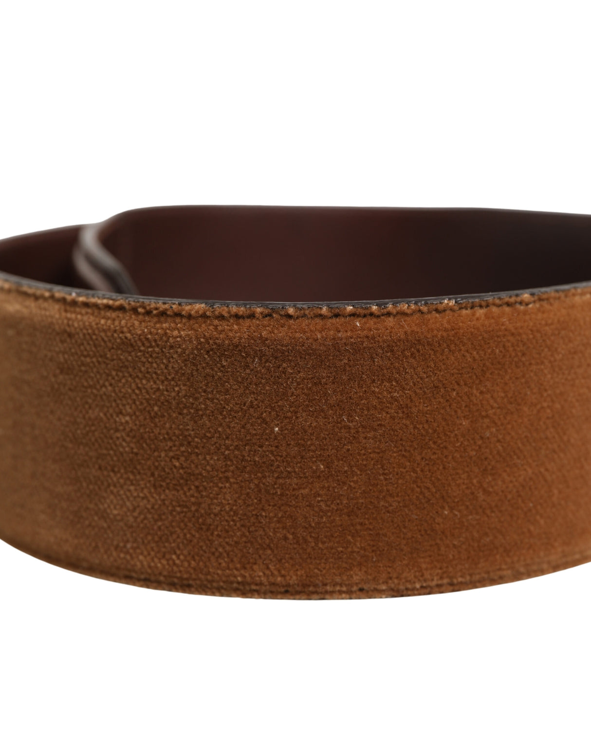 Dolce & Gabbana Brown Horse Velvet Leather Bag Accessory Shoulder Strap