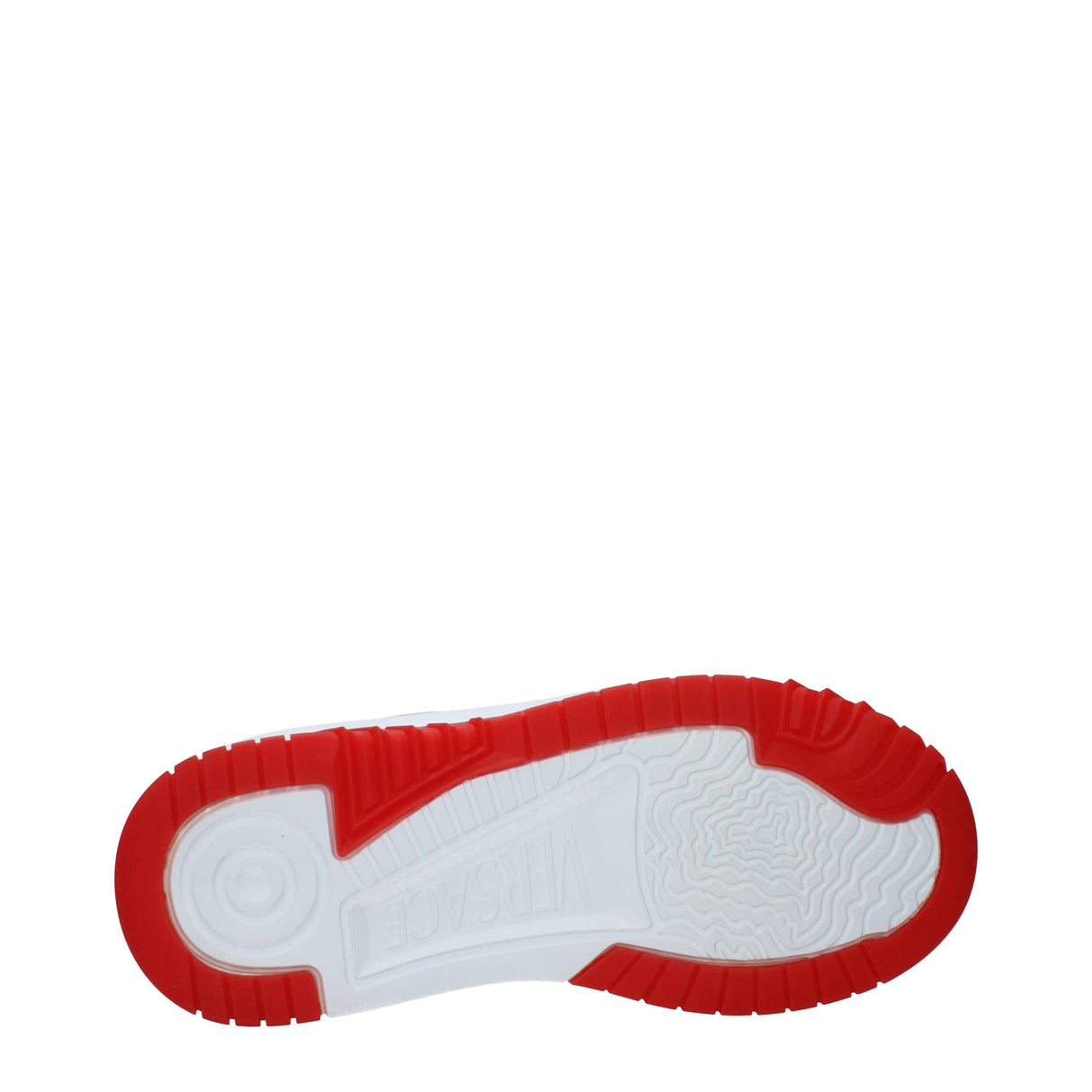 Versace White Leather Athletic Sneakers