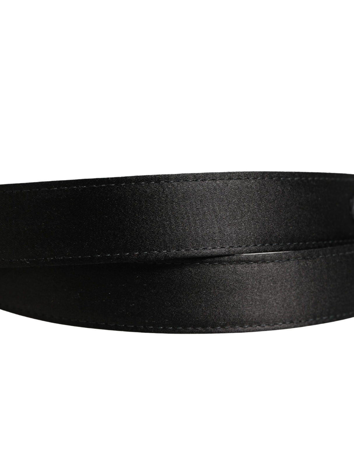 Dolce & Gabbana Men Black Classic Leather Metal Buckle Belt