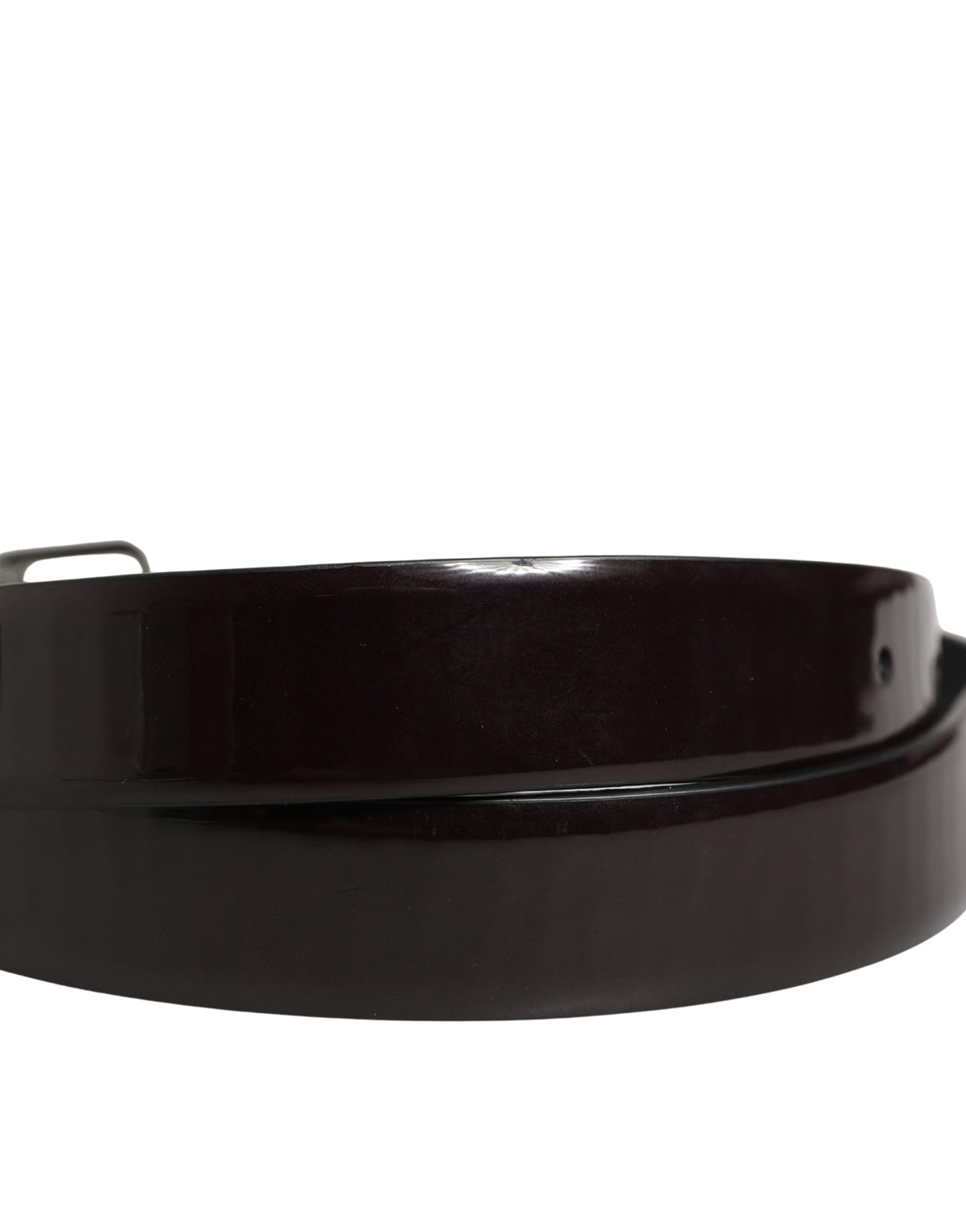 Dolce & Gabbana Men Black Classic Leather Metal Buckle Belt