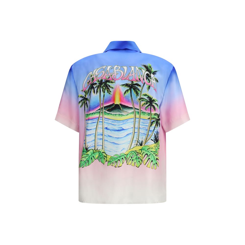 Casablanca Multicolor Silk Pattern Shirt