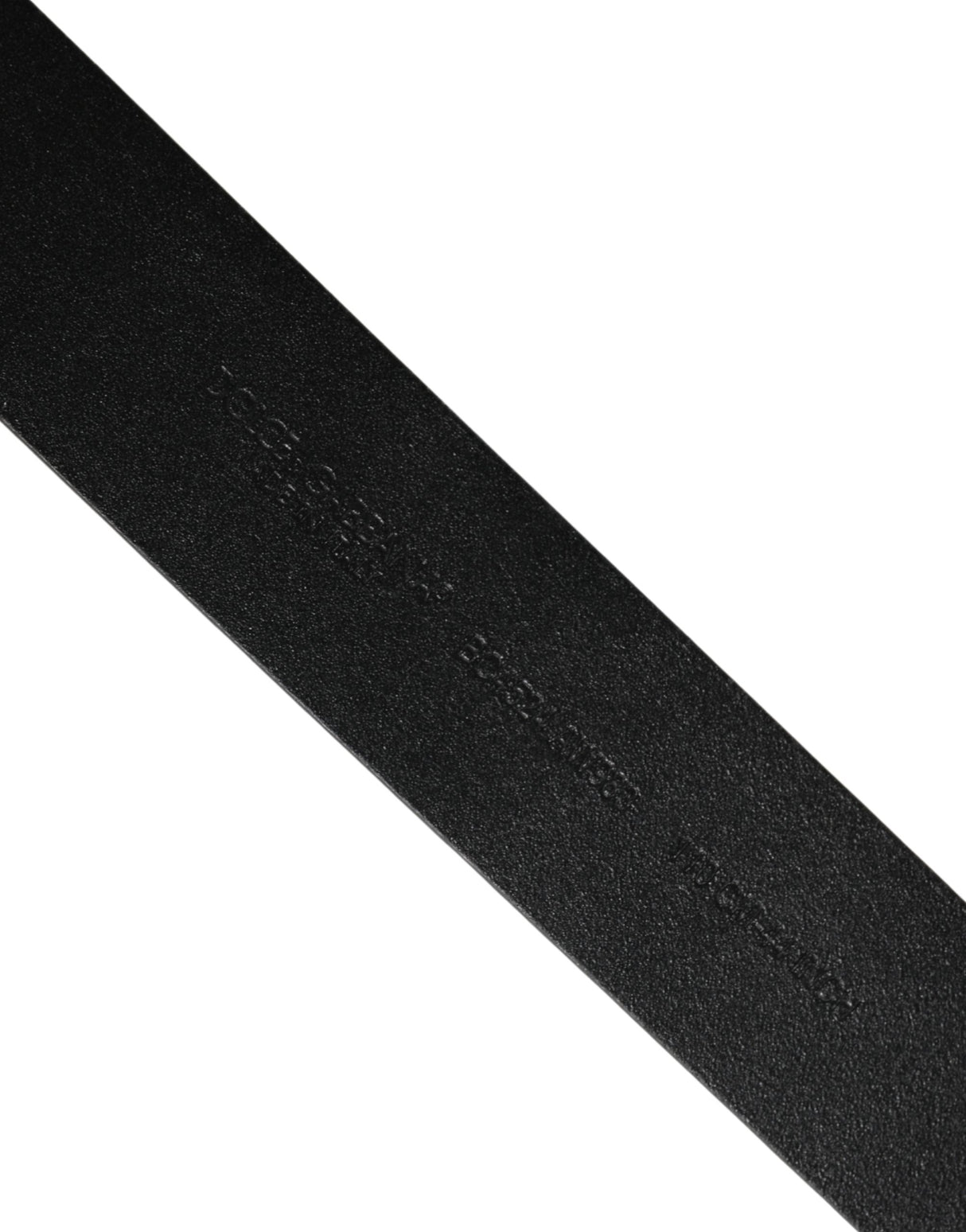 Dolce & Gabbana Men Black Classic Leather Metal Buckle Belt