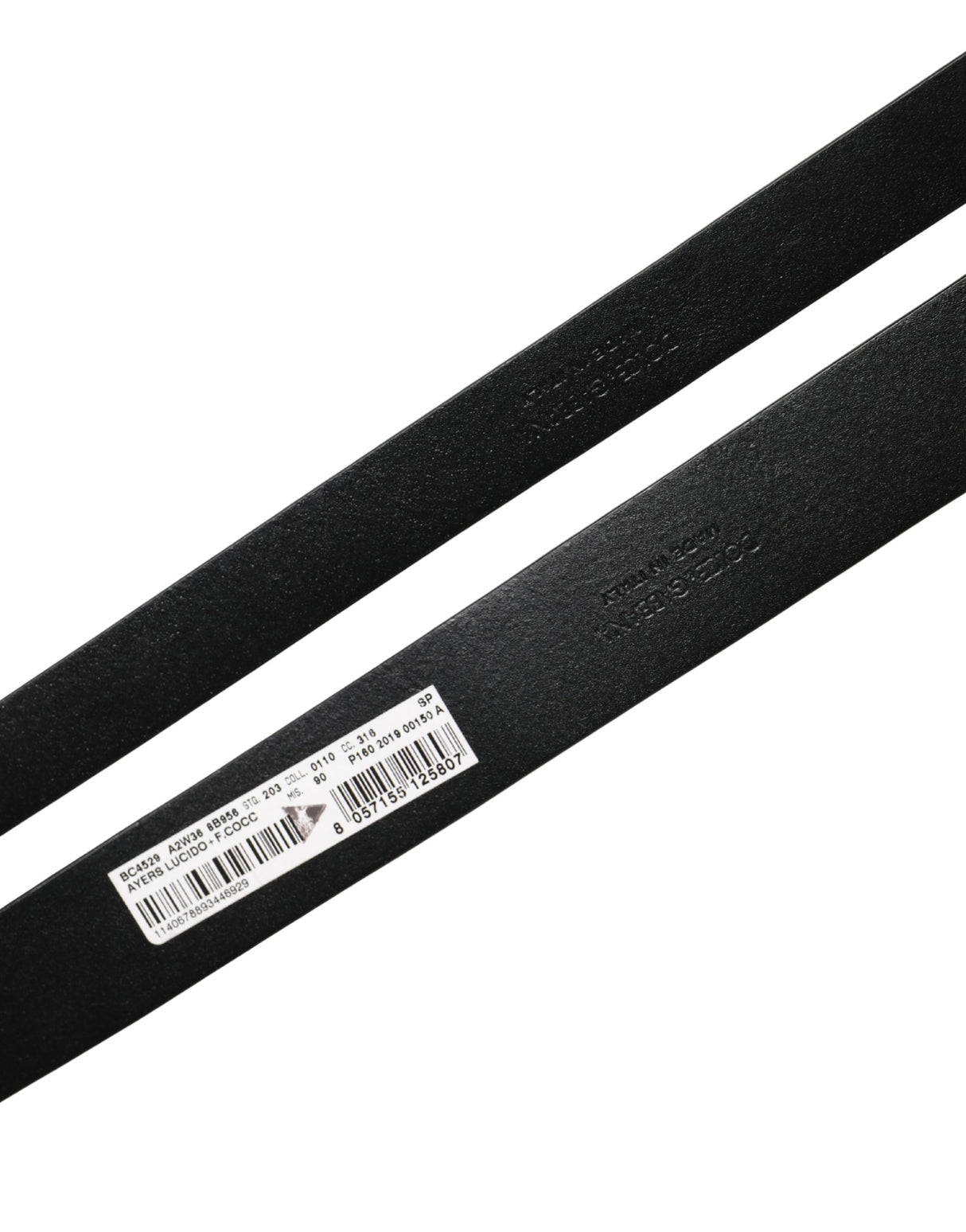 Dolce & Gabbana Men Black Exotic Leather Double Strap Belt