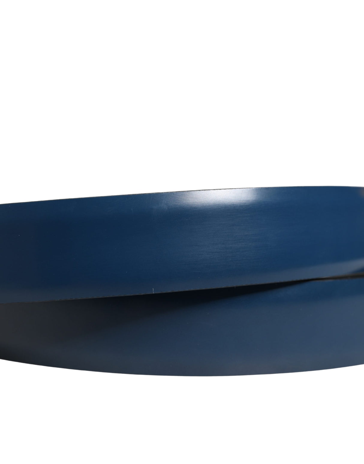 Dolce & Gabbana Men Blue Classic Leather Metal Buckle Belt