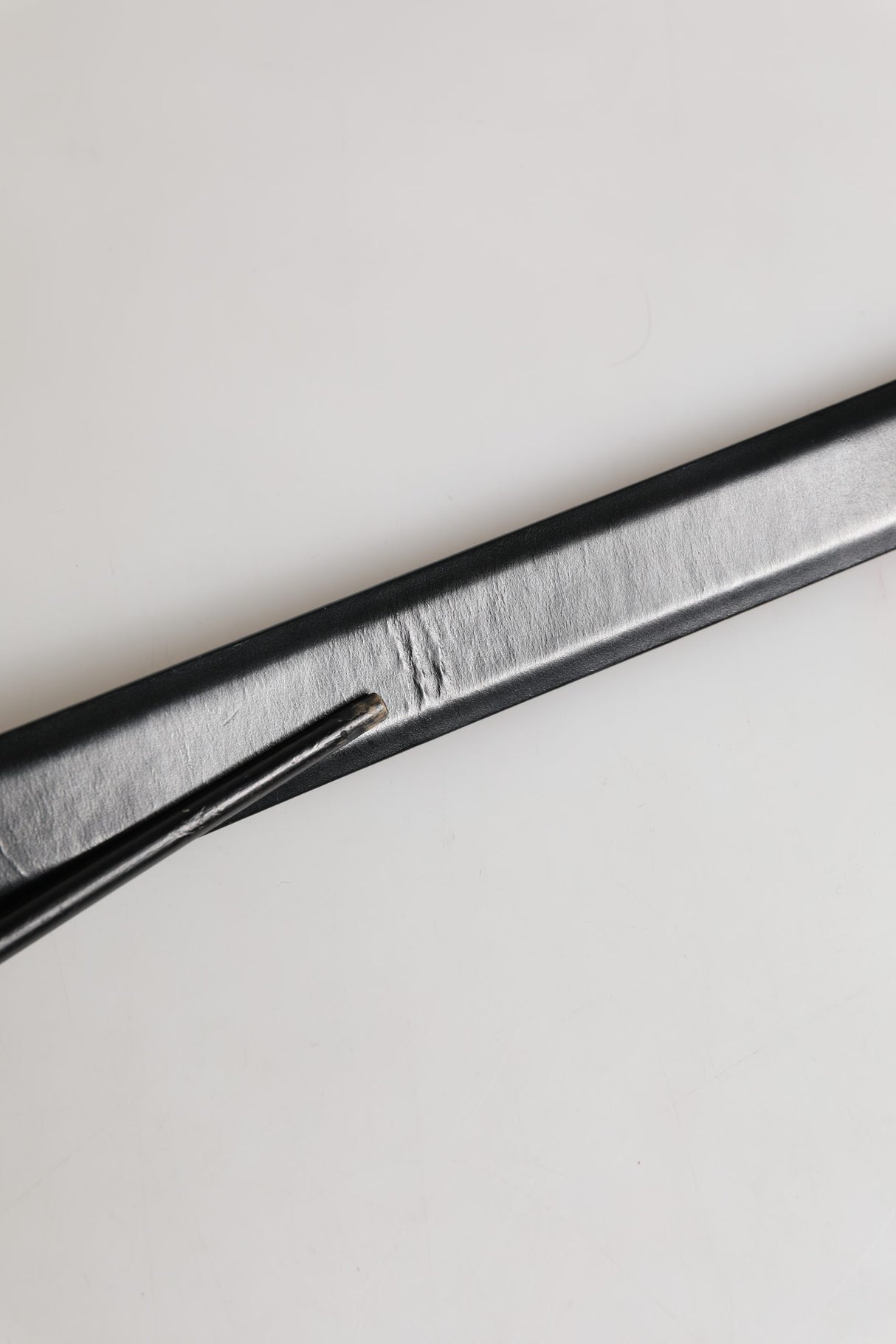 Dolce & Gabbana Men Black Leather Classic Metal Buckle Belt