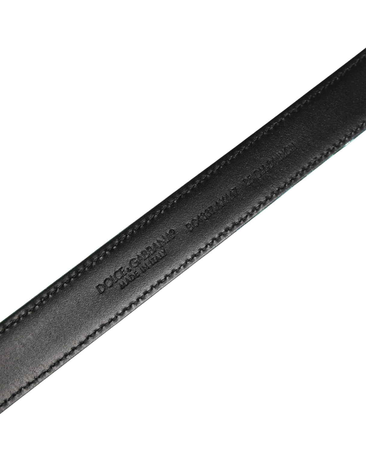 Dolce & Gabbana Men Green Lurex Polyester Metal Buckle Belt