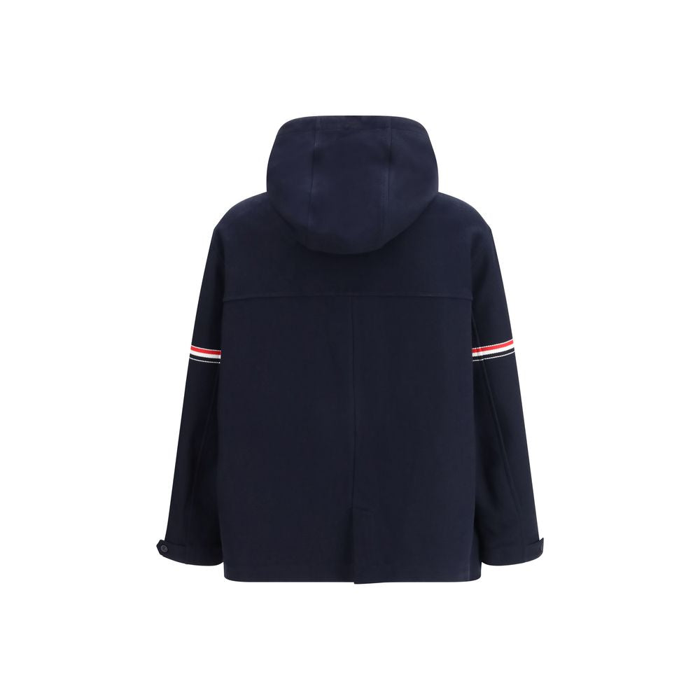 Thom Browne Blue Cotton Parka