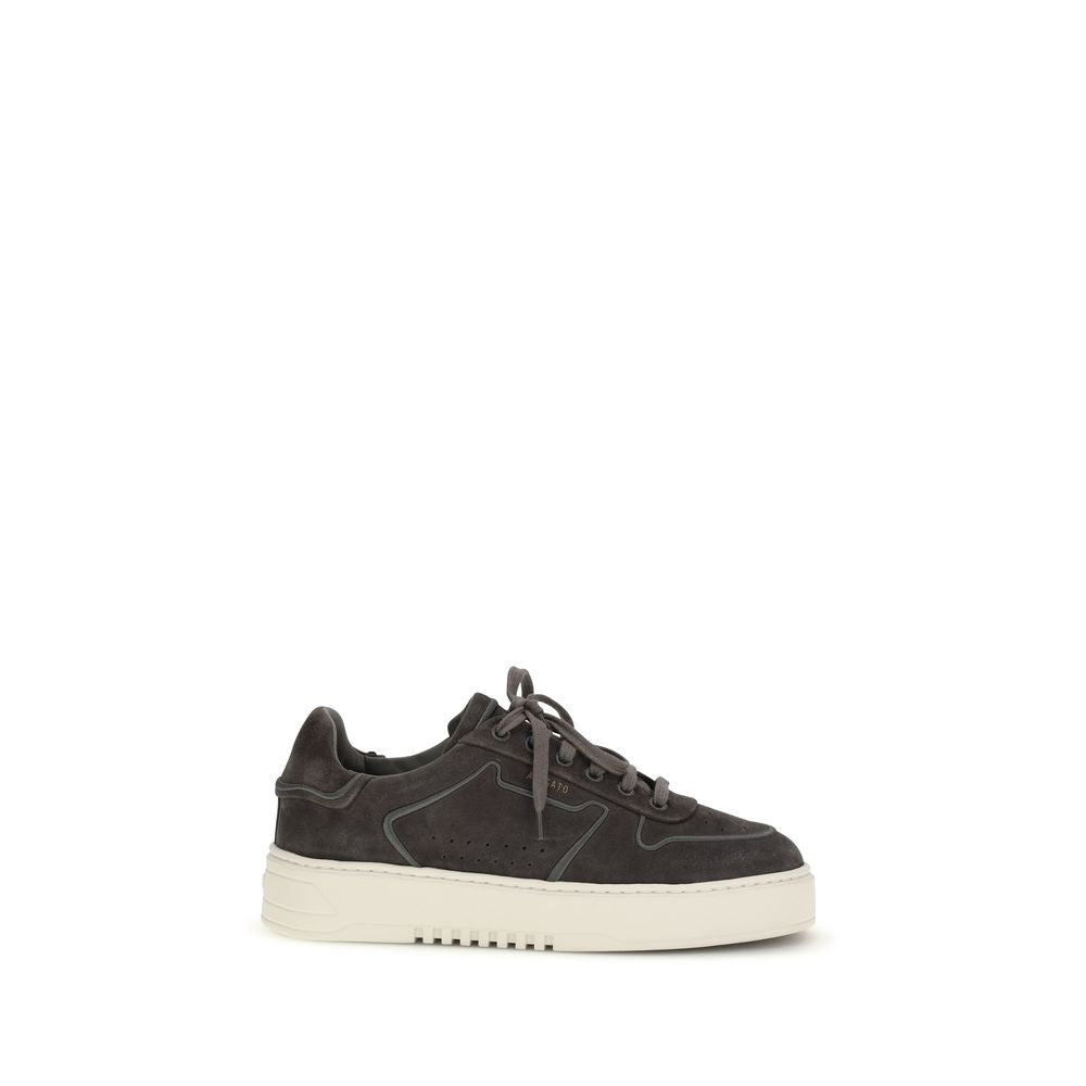 Axel Arigato Gray Calf Leather Bos Taurus Low Top Sneakers