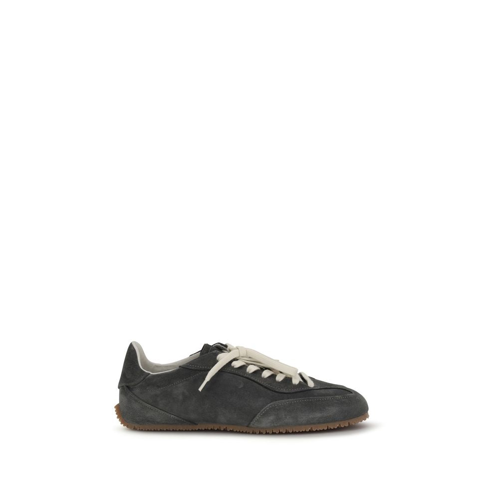 Axel Arigato Gray Calf Leather Bos Taurus Low Top Sneakers