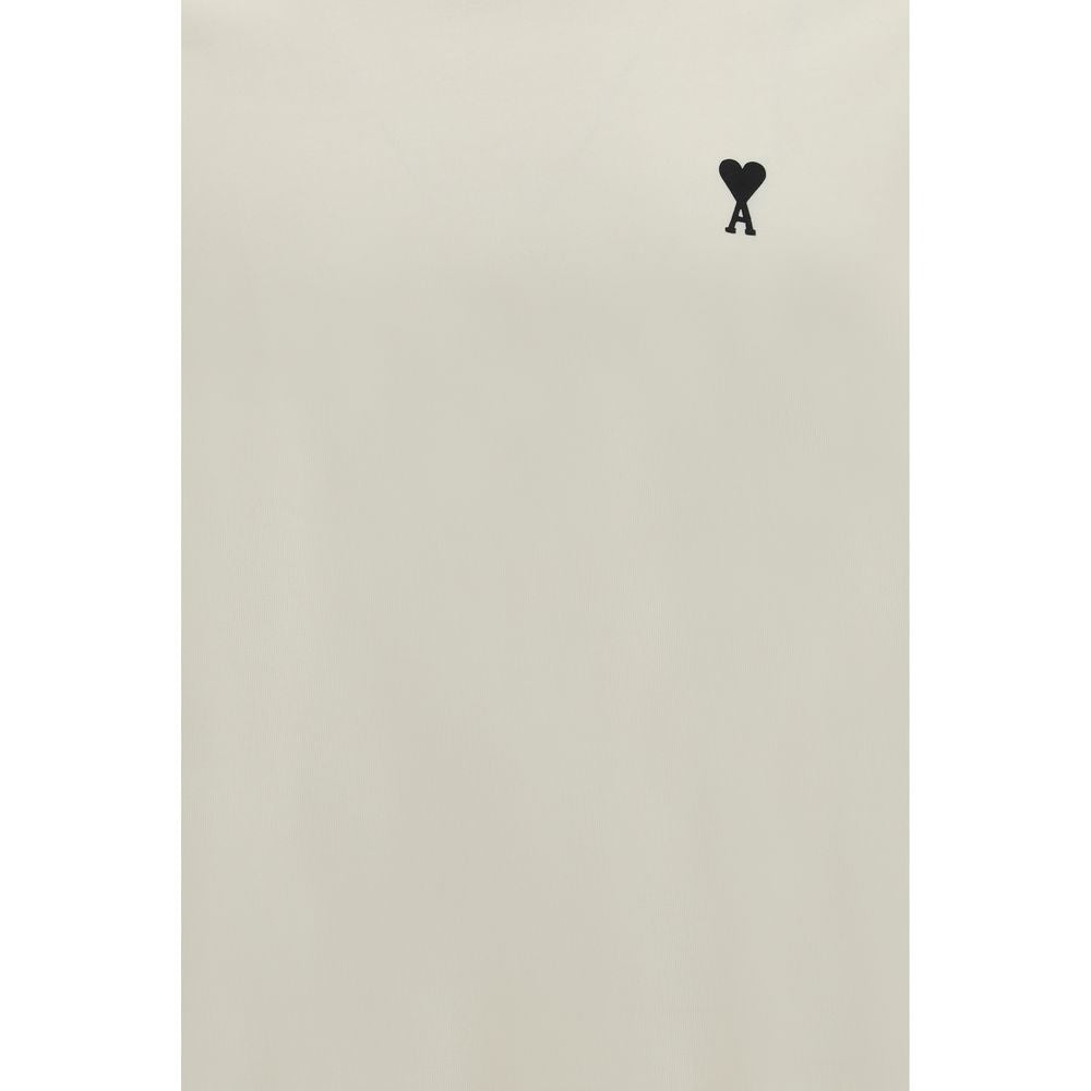 Ami Paris Beige Cotton T-Shirt