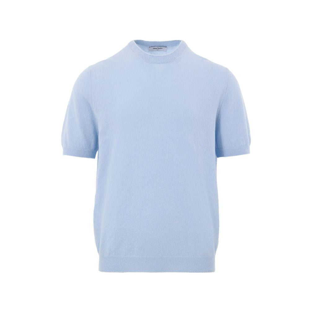 Gran Sasso Blue Cotton T-Shirt