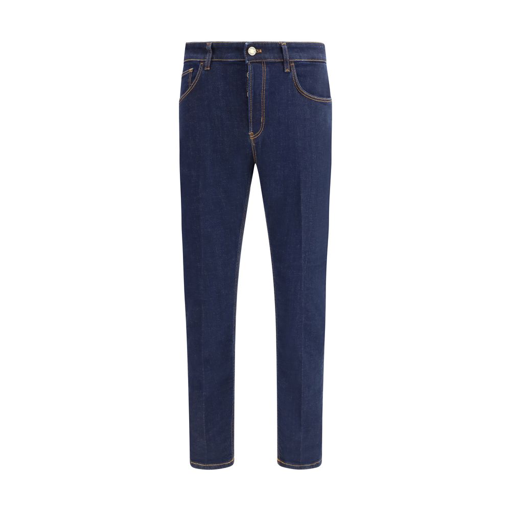 PT Torino Blue Cotton Jeans Denim