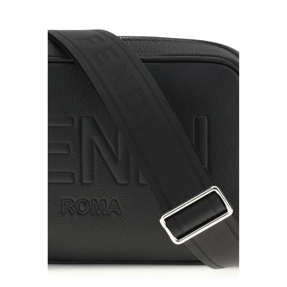 Fendi Black Cotton Shoulder Bag