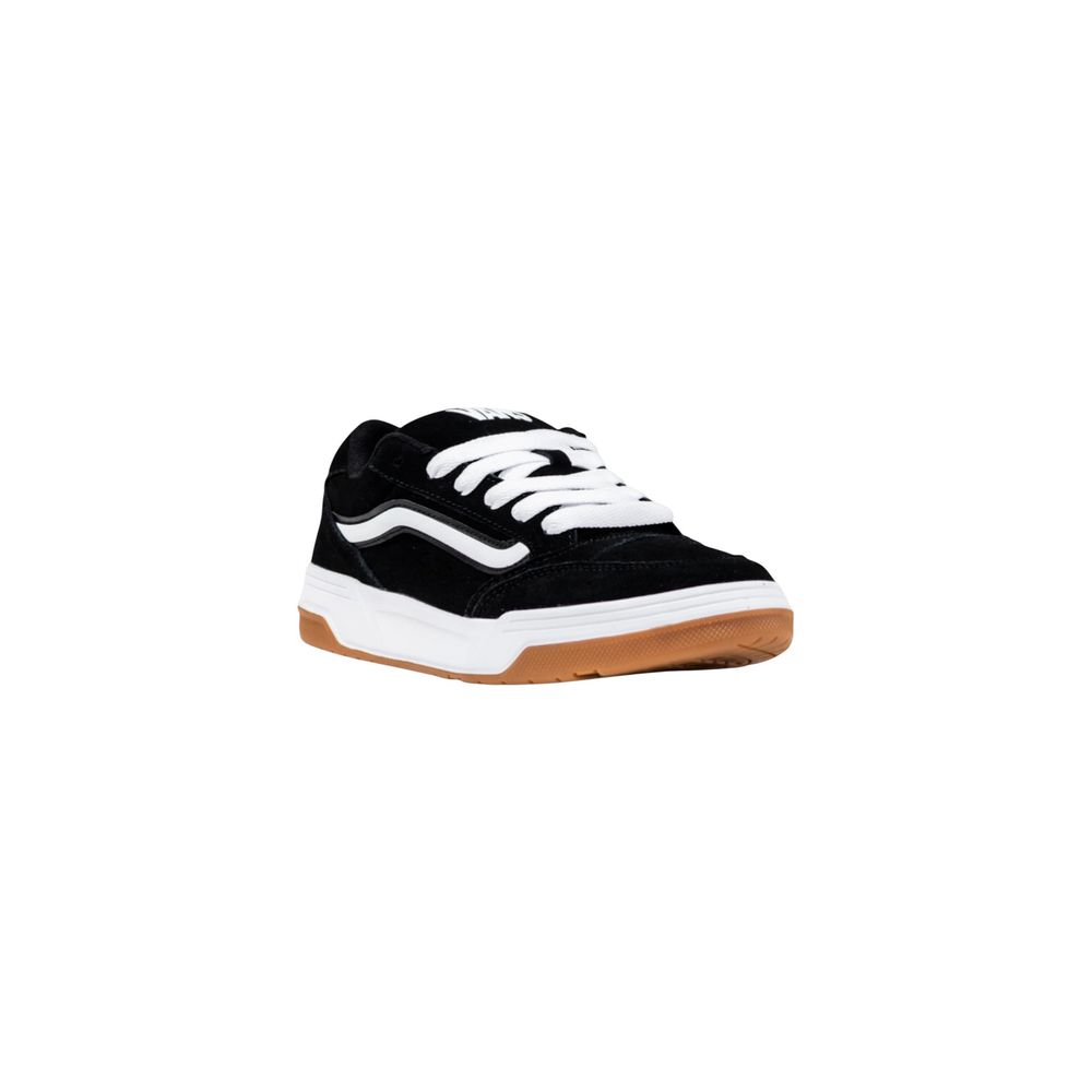Vans Black And White Suede Leather Low Top Sneakers