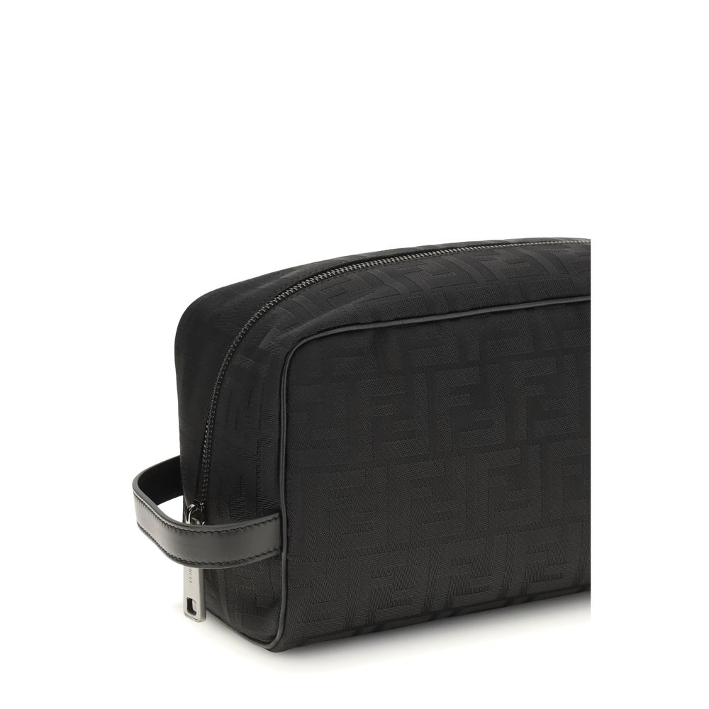 Fendi Black Polyester Luggage And Travel