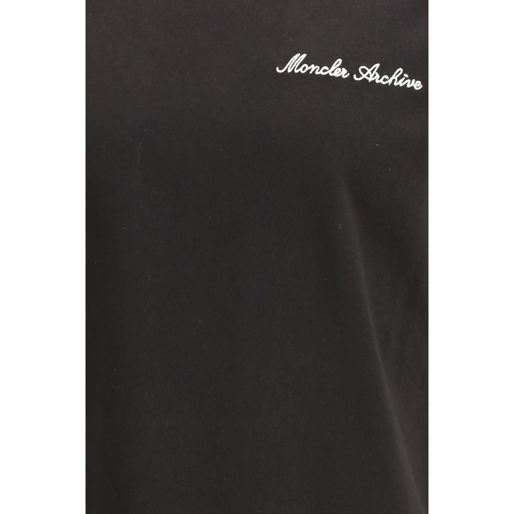 Moncler Black Cotton T-Shirt